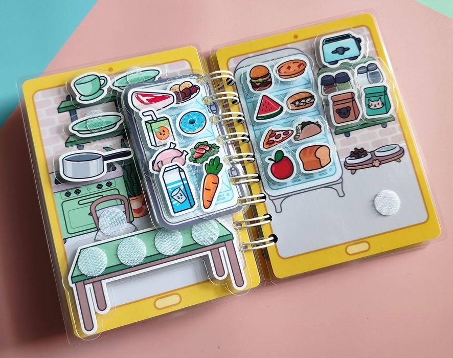 My house Toca Boca Mój domek Toca Boca książeczka z elementami na rzep