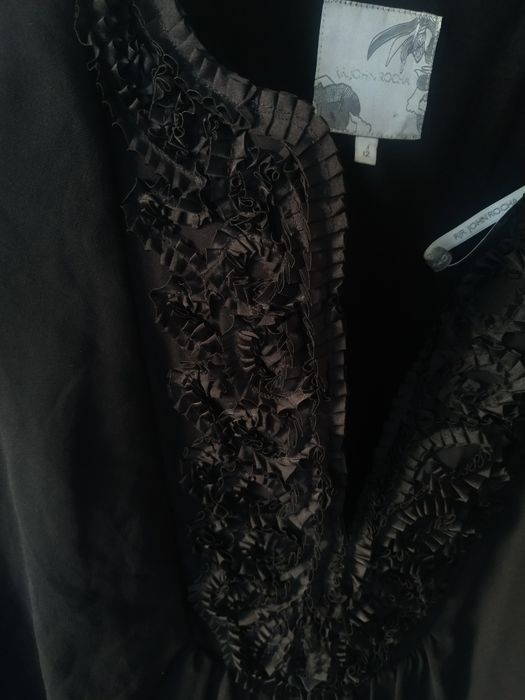 Piękna czarna bluzka John Rocha 40 L