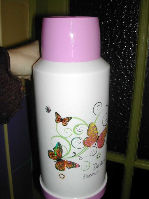 Термос 2 литра cтекло и нержавеющая сталь