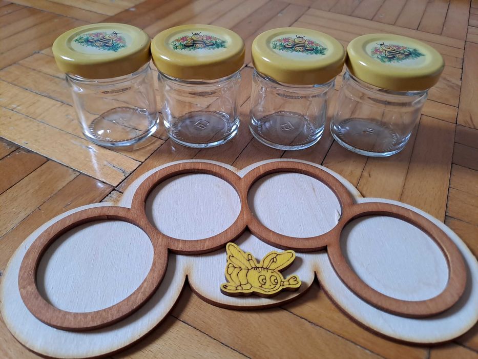 Małe słoiczki na przyprawy [4 szt]