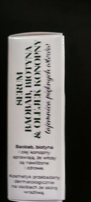 Bioelixire Serum z baobabem biotyną i olejkiem konopnym 20 ml