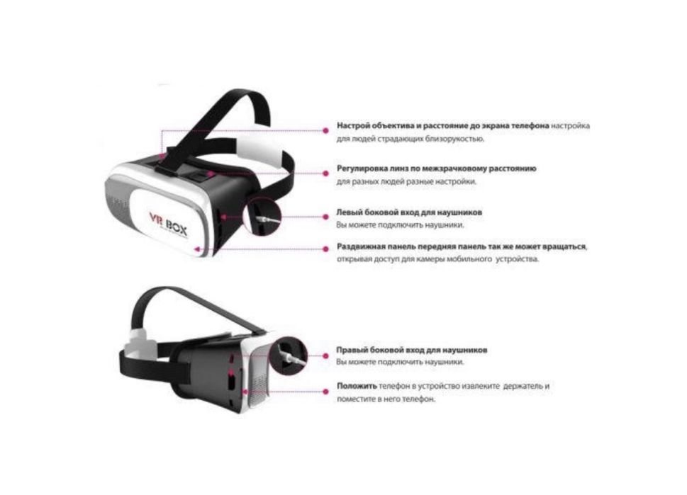 Окуляри віртуальної реальності 3D для телефону