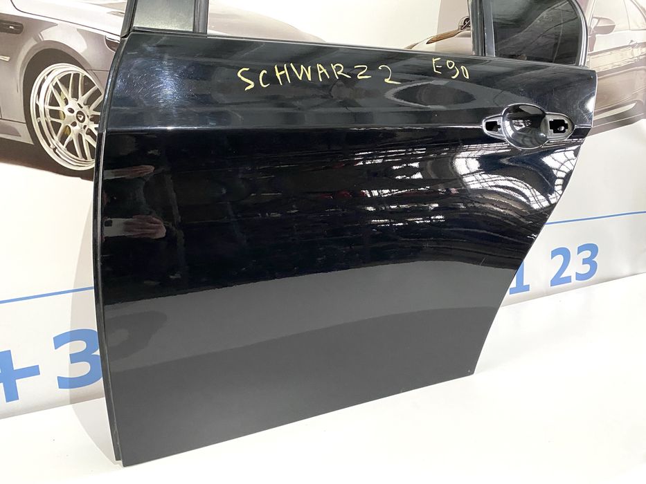 BMW E90 E91 Задня Ліва Дверь Седан 668 Schwarz 2 Чорні Двері Е90