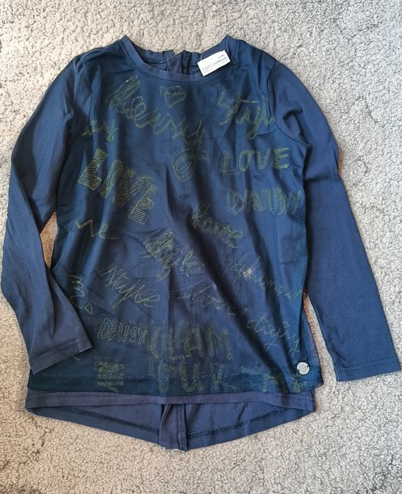 Granatowa bluzka z długim rękawem Coccodrillo  rozm. 128