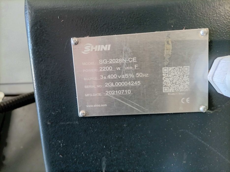 Młyn do tworzyw sztucznych Shini SG-2028N-CE + DS-20 + komplet noży