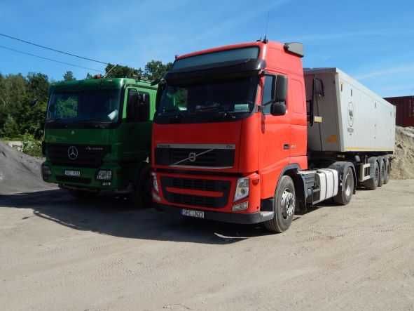 Transport wywrotkami wyburzenia sprzedaż kruszyw piasków  żwirów ziemi