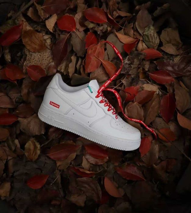 Nike_Air_Force_1_Low_Supreme_White. Rozmiar.36