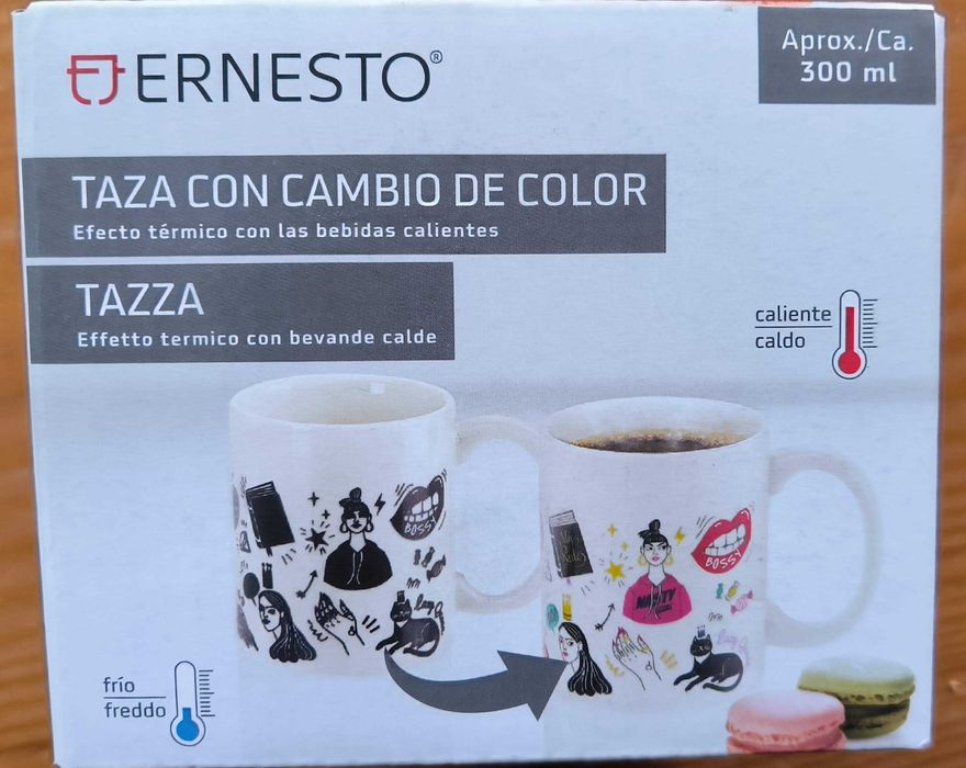 Caneca mágica muda de cor Ernesto