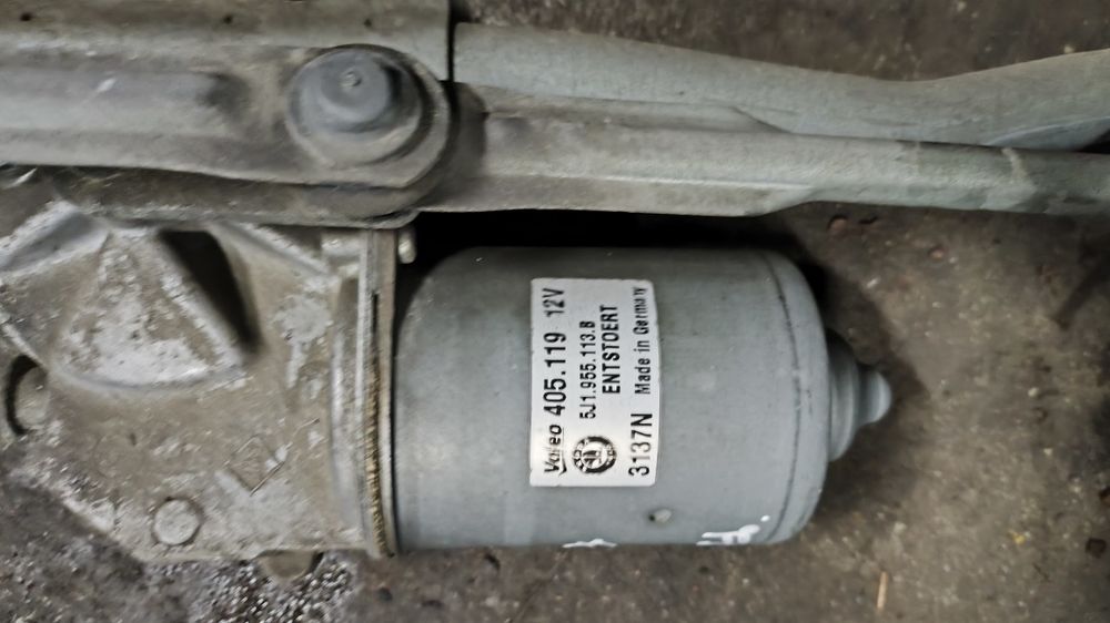 Skoda Fabia II mechanizm silnik wycieraczki stan bdb