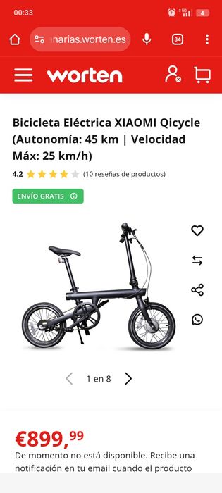 Bicicleta elétrica Qicycle