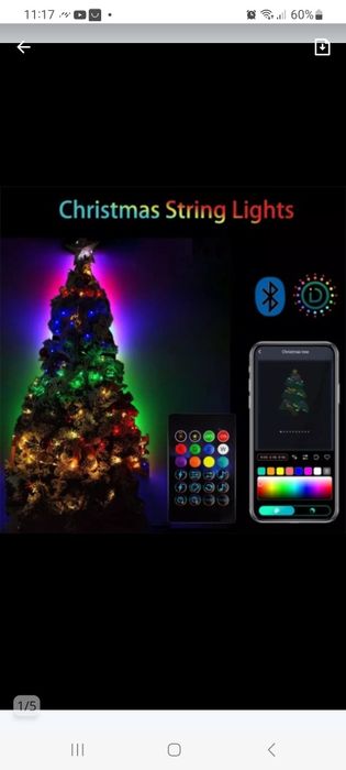 Inteligentne lampki LED 15m