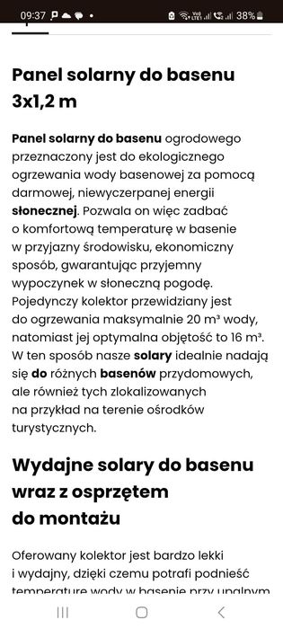 Solary do basenu – bardzo wydajne! 10 sztuk – super cena!