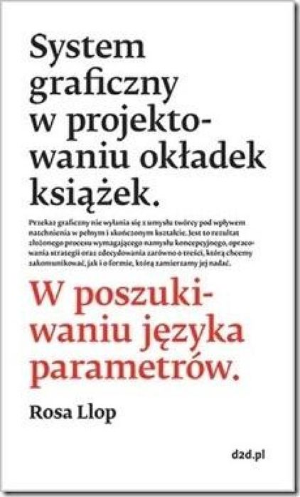 System graficznyw projektowaniu okładek książek d2d Rosa Llop Rok