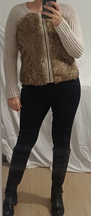 Casaco de pêlo  da berskha - S