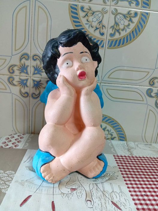 Estátua Decorativa de Anjo Querubim