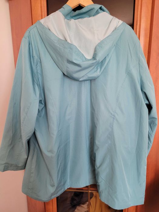 kurtka cienka przejściowa na podszewce 52/54 z kapturem