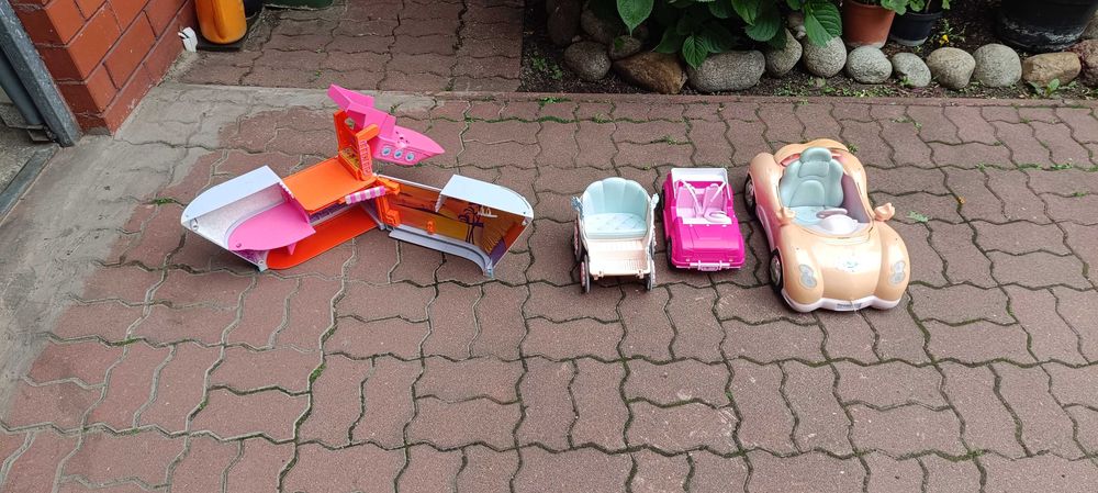 Dla Dziewczynki Zestaw Zabawek Dla Lalek Samochody Karoca Domek Pojazd ! OKAZJA ! BARBIE !
