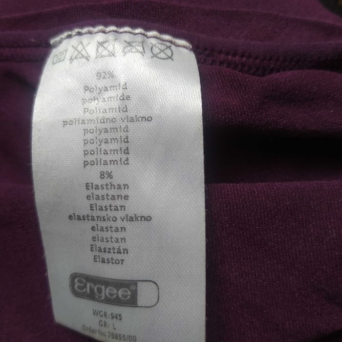 Top bluzka na szelki Ergee fioletowa 36 38
