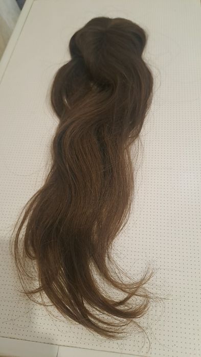 Новые НАТУРАЛЬНЫЕ  детские волосы,не окрашенные ,накладка.