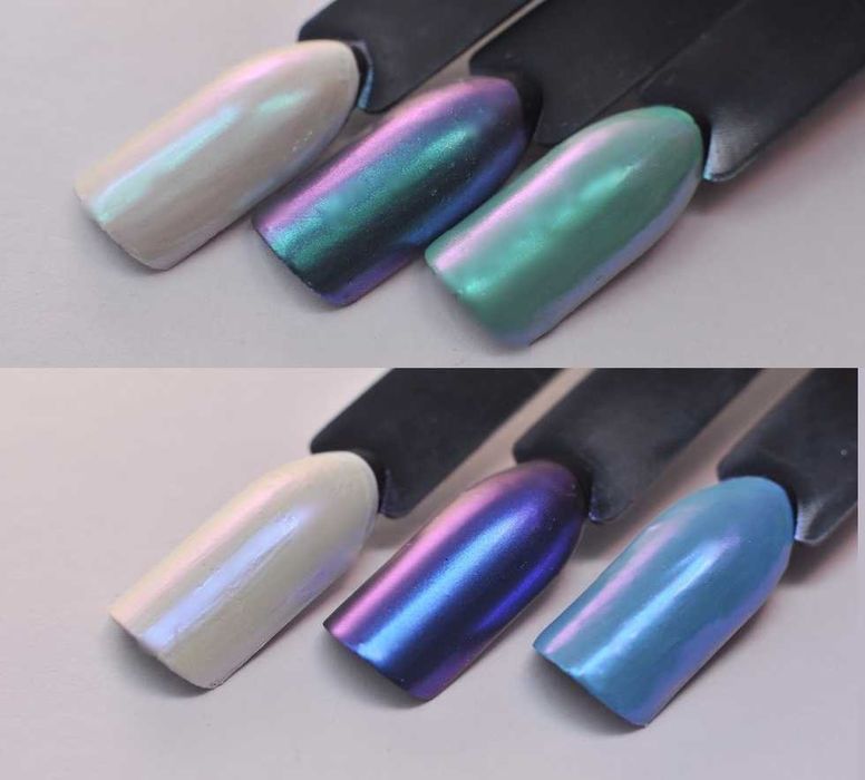 Жемчужные втирки для маникюра, втирка золото и серебро, пигмент