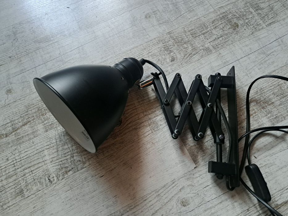 Lampa ścienna nożycowa harmonijkowa kinkiet rozkladany