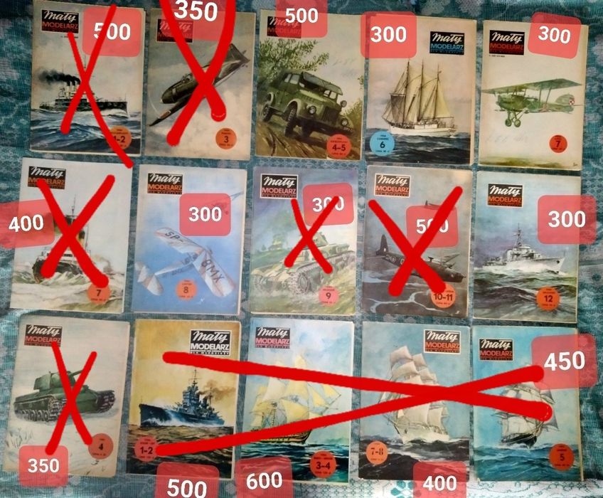 Maly Modelarz моделізм модель з картону літак вітрильник танк