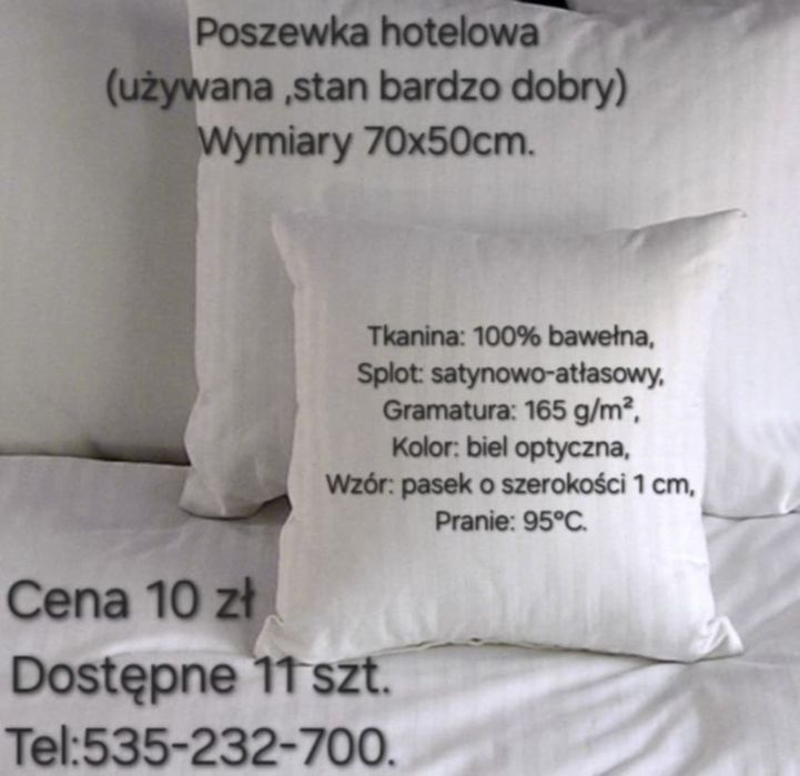 Sprzedam hotelowe pościele, poszewki,  kołdry,  ręczniki.