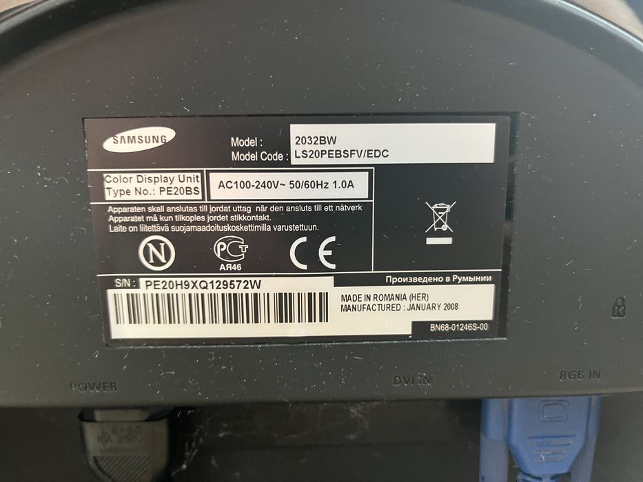 Monitor komputerowy, LCD, Samsung