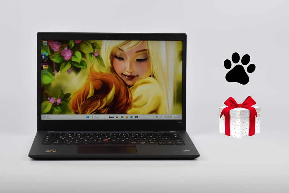 Сенсорний Lenovo ThinkPad T14s G2 R5 Pro 5650U 16гб ssd 256/512/1тб 14" IPS Ноутбук