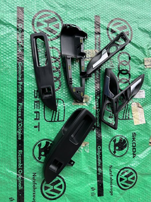 Ручка хром пищалка карты двери skoda octavia a5 superb 2