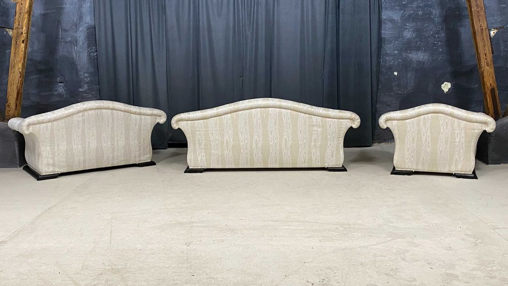 Elegancki komplet wypoczynkowy 3+2+1 w klasycznym stylu