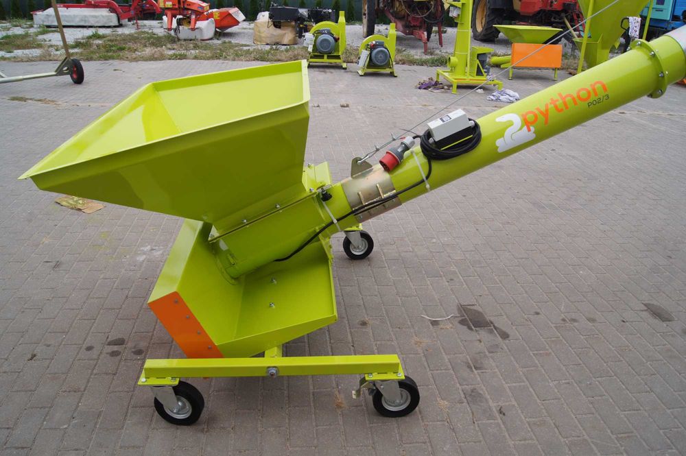 Podajnik do zboża długość 4m średnica 200mm producent ADRAF