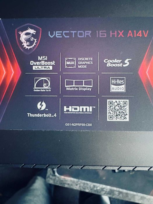 MSI Vector 16 HX A14VHG • i9-14900HX • 32GB • RTX 4080 • 1TB SSD