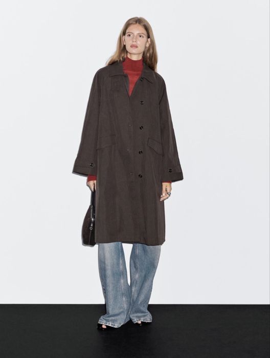 Тренч від Massimo dutti з вельветовими вставками, новий,