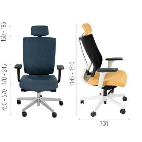 Fotel ergonomiczny MaxPro BT HD Black