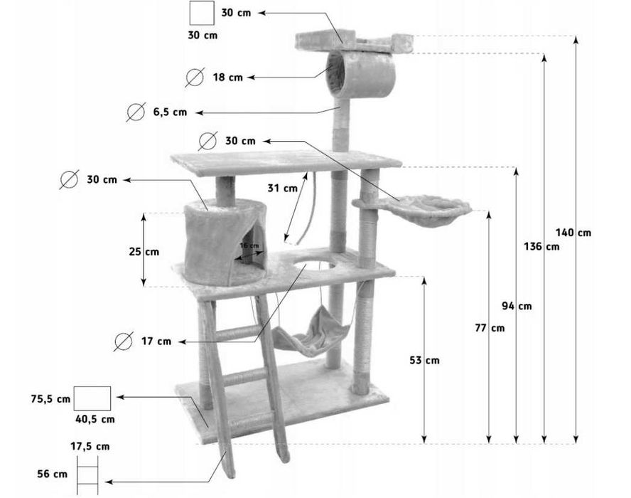 Когтеточка точилка для кота игровой домик дряпка для котів