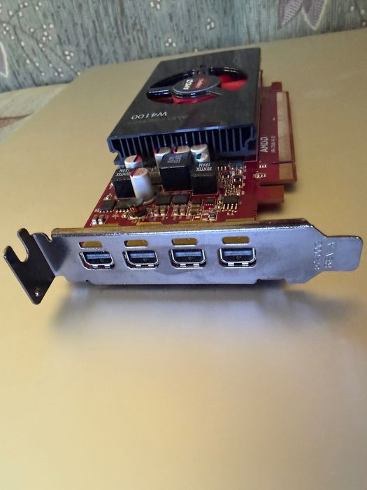 Karta Graficzna AMD FirePro W4100 | 4x Mini DP