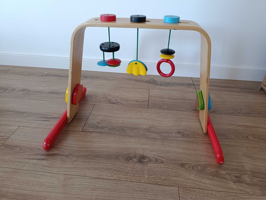 Stojak z zabawkami drewniany IKEA LEKA – używany