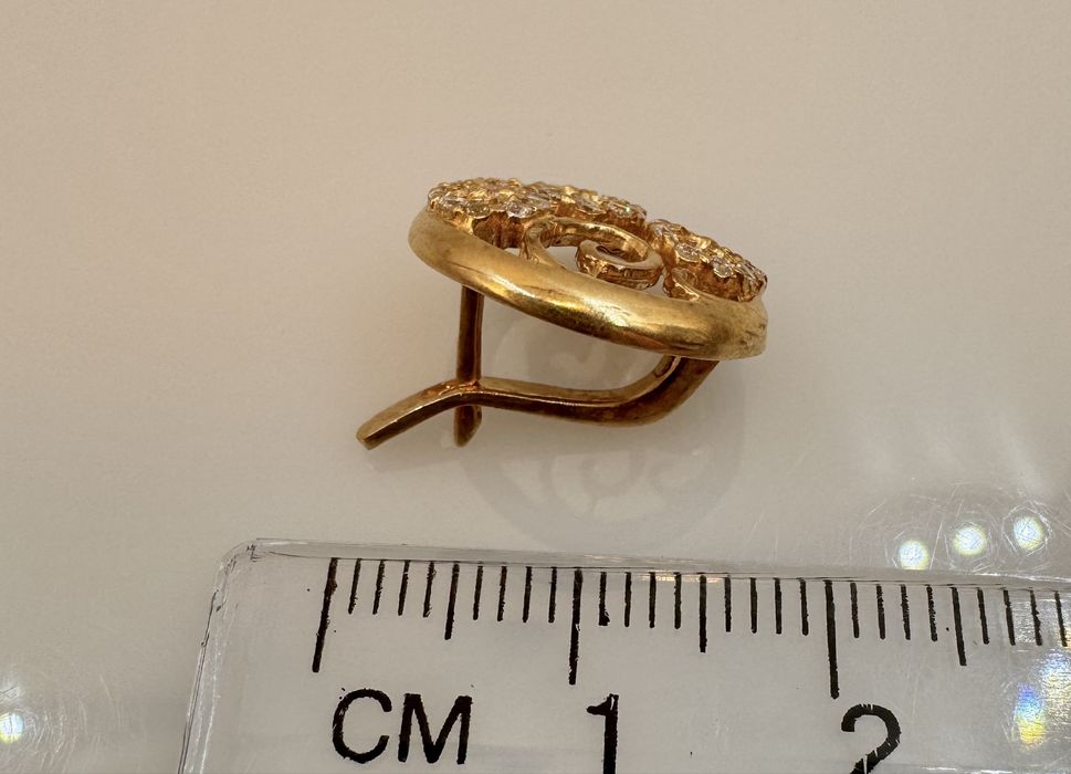 Золотые серьги 585