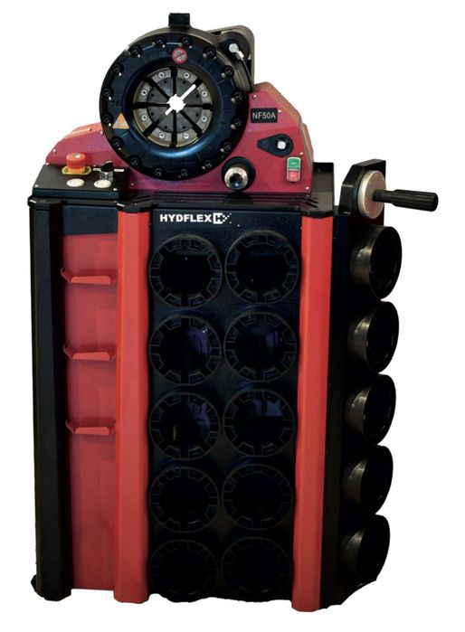 Zakuwarka do węży hydraulicznych  Hydflex NF-50A + 17 KPL szczęk