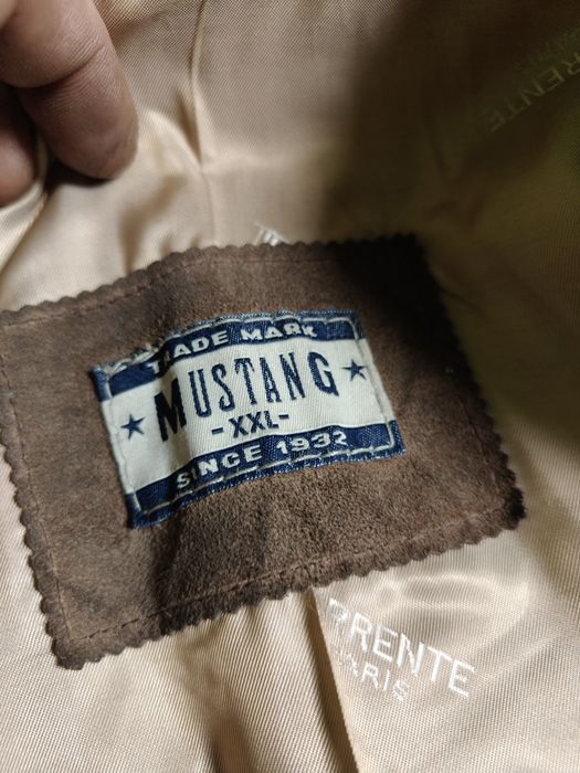 Skórzana kurtka Mustang. Powycierana
