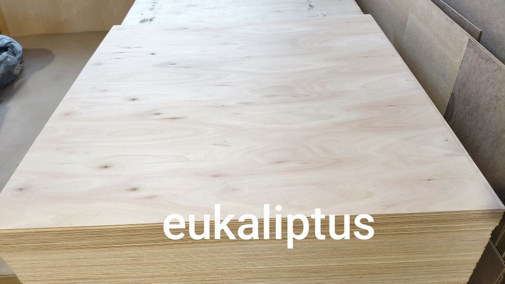 Sklejka liściasta rubia brzoza eukaliptus falcata 3,6mm  6mm 1250x2500mm 1525x1525