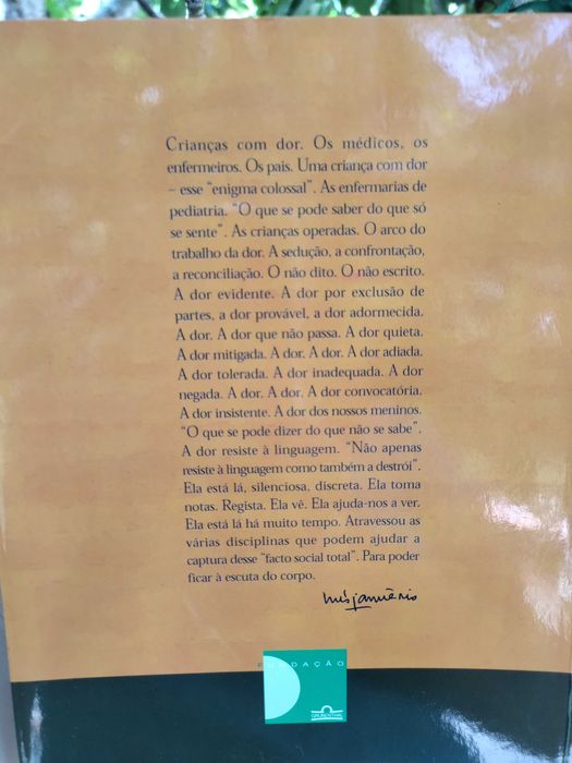 Crianças com dor: O quotidiano do trabalho de dor no hospital