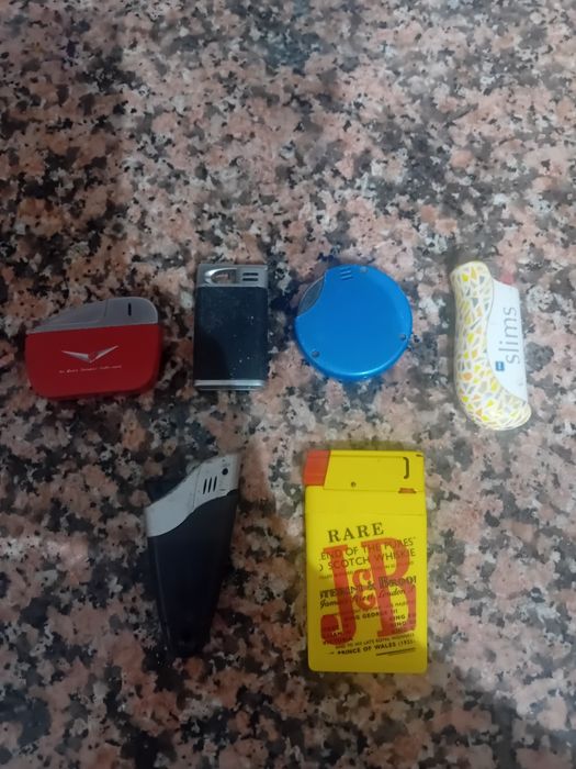 6 isqueiros de colecção antigos