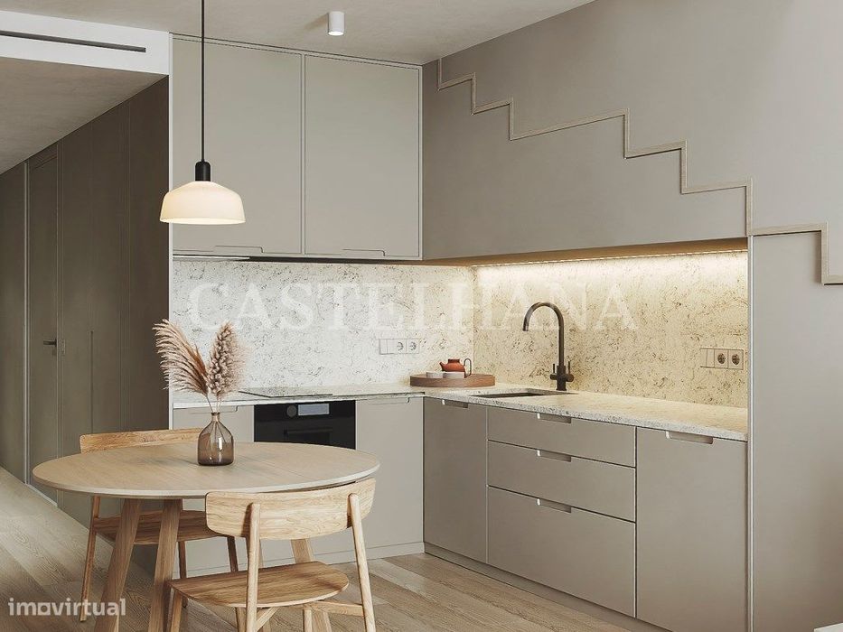 Apartamento T1 com estacionamento em novo empreendimento em Marvila