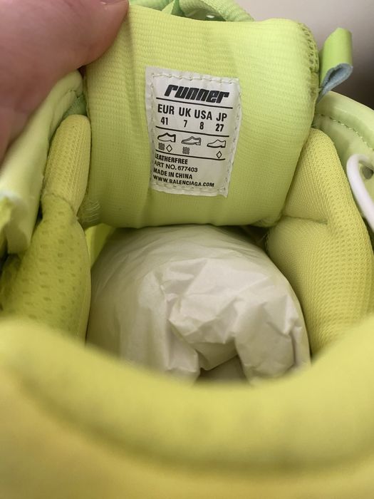 Balenciaga Runner Sneaker Fluo Yellow