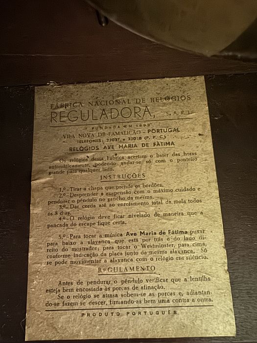 Relógio de parede antigo