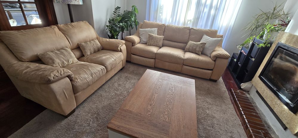 Sofás Divani | 3 lugares com relax elétrico + 2 lugares | Excelente estado