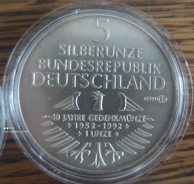 Medal token numizmat Niemcy srebro ładne 1951 rok