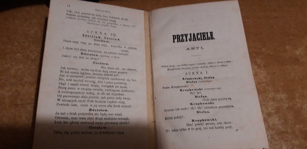 Komedye Al. Hrabiego Fredry,T.III -W-wa 1871, opr.